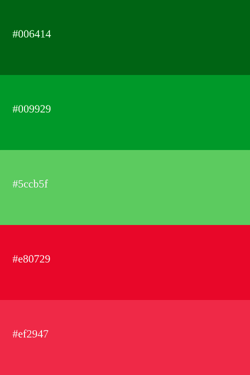 Palette De Couleurs Verte Codes Combinaisons