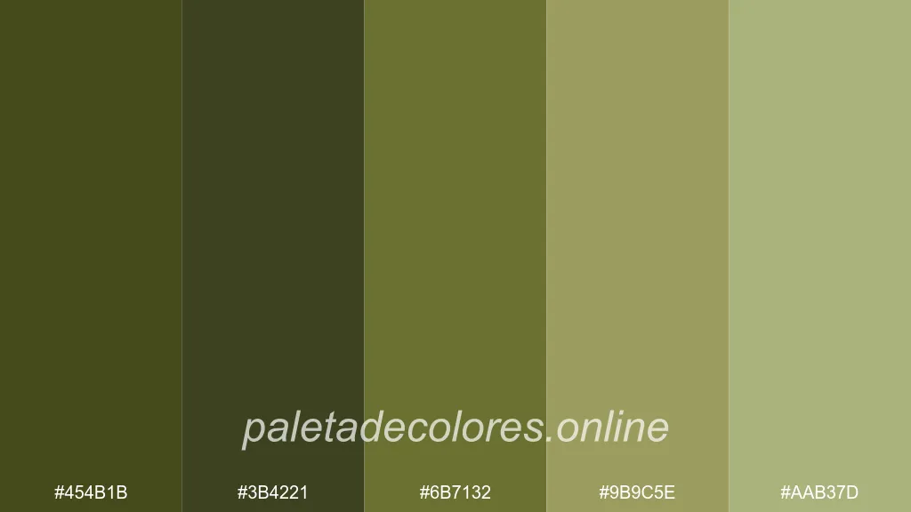 Iconic hues used in traditional army camouflage patterns.