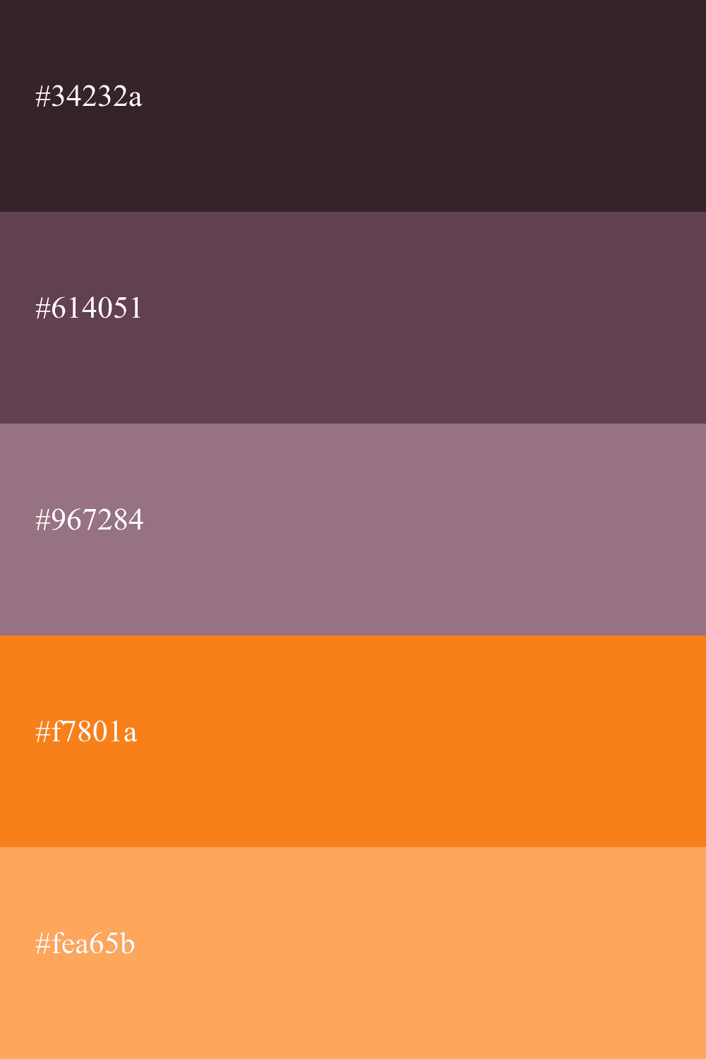 aubergine and orange