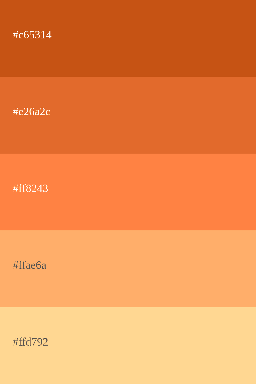 Palette de Couleurs Orange [Codes et Combinaisons]