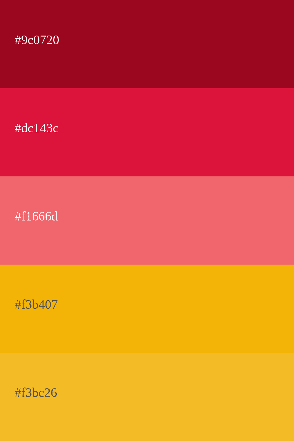Karmesinrot und Orange