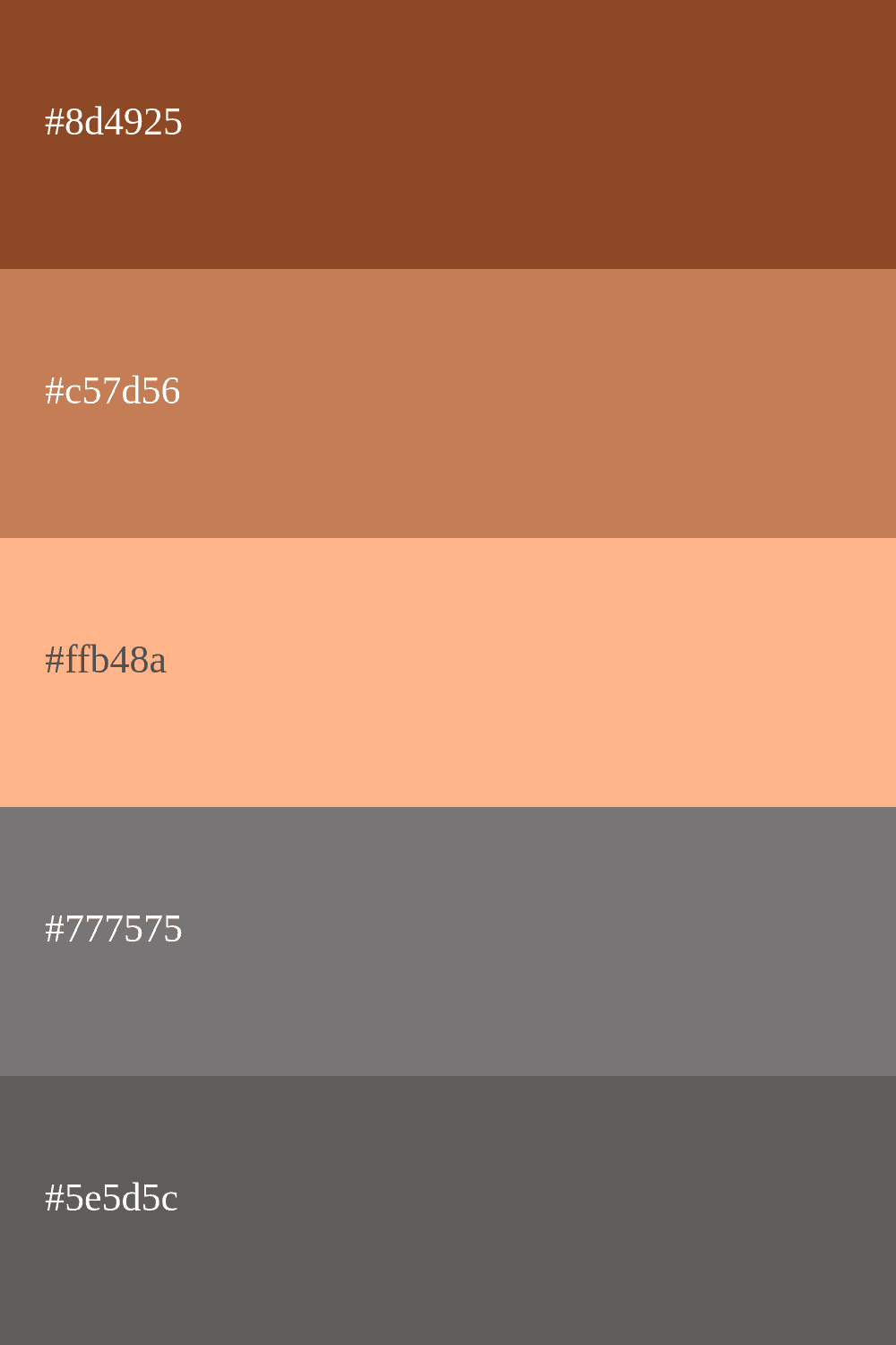 color marron y gris