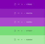 Paleta de cores roxas | [códigos, combinações e tipos]