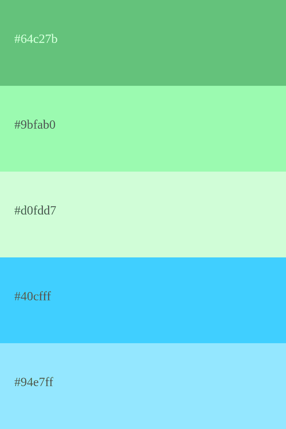 couleur vert menthe avec bleu ciel