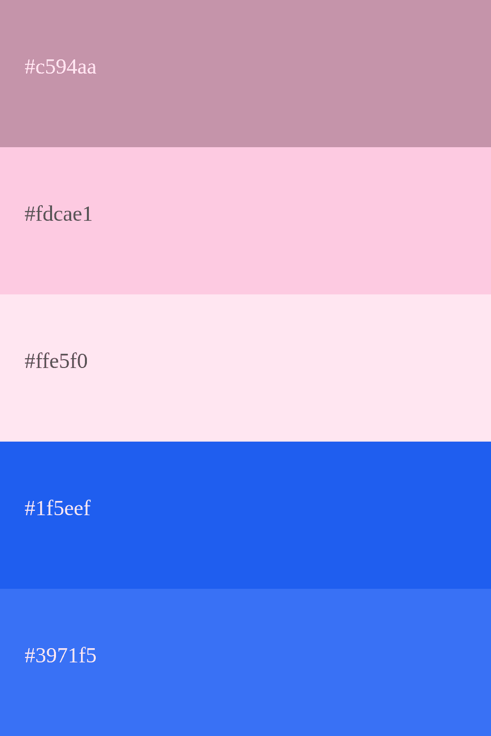 color rosa pastel y azul