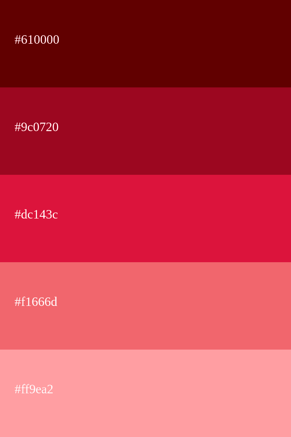 crimson color palette