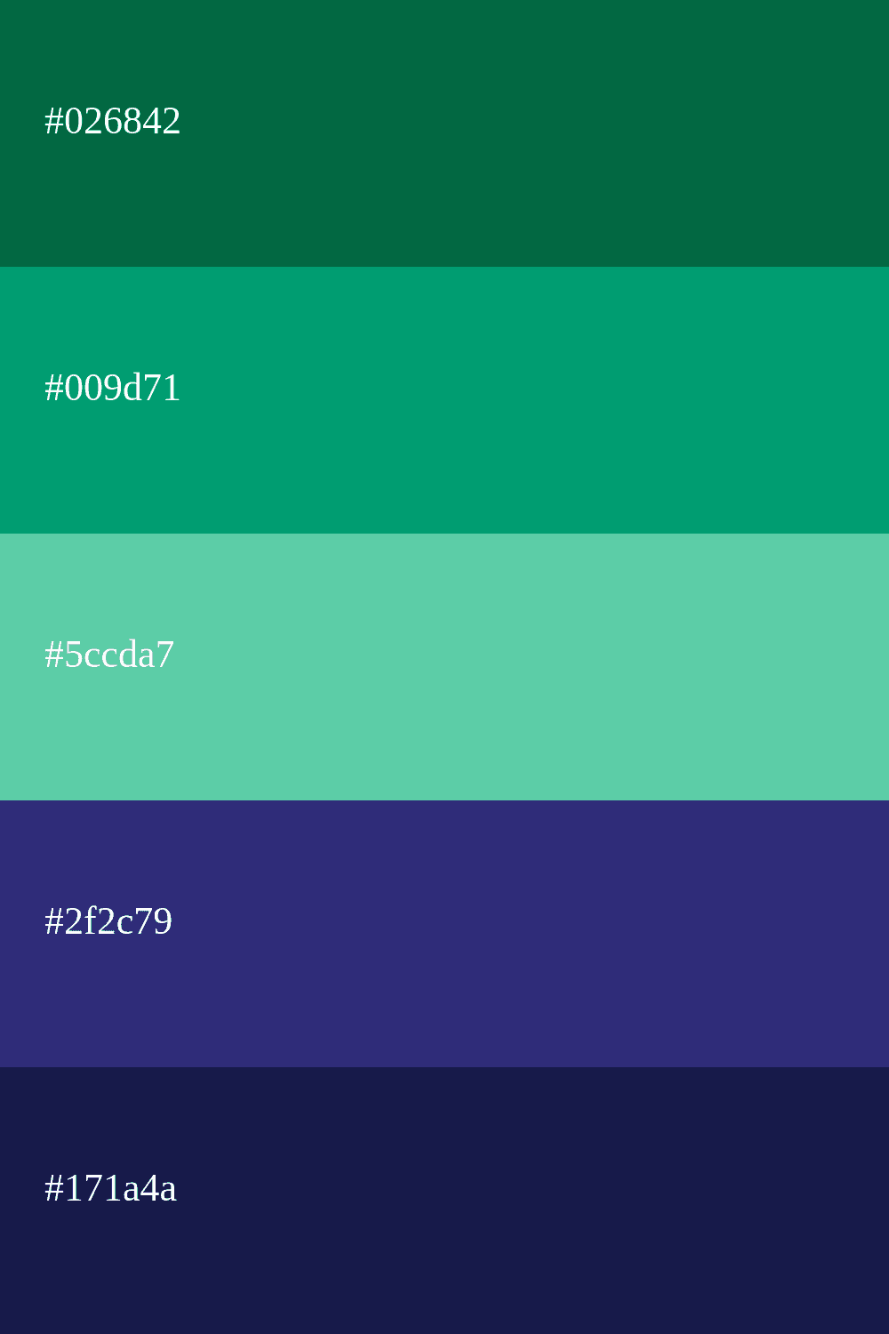 emerald and navy blue