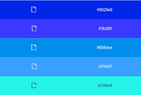 Blue Analogue Color Scheme