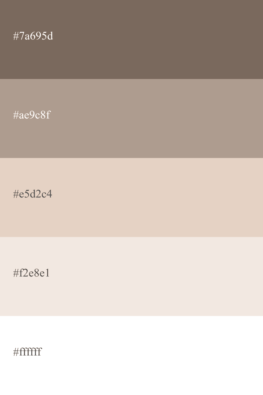 nude color palette