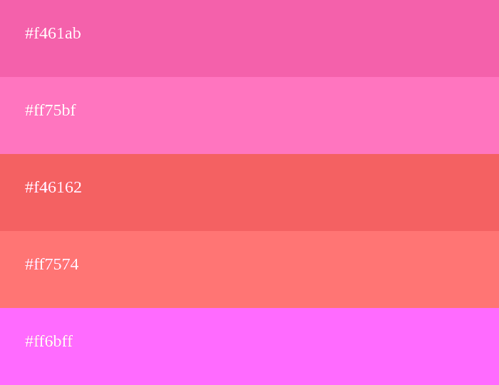 Hot Pink Color Palette