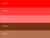 Palettes de couleurs rouges [codes + combinaisons]