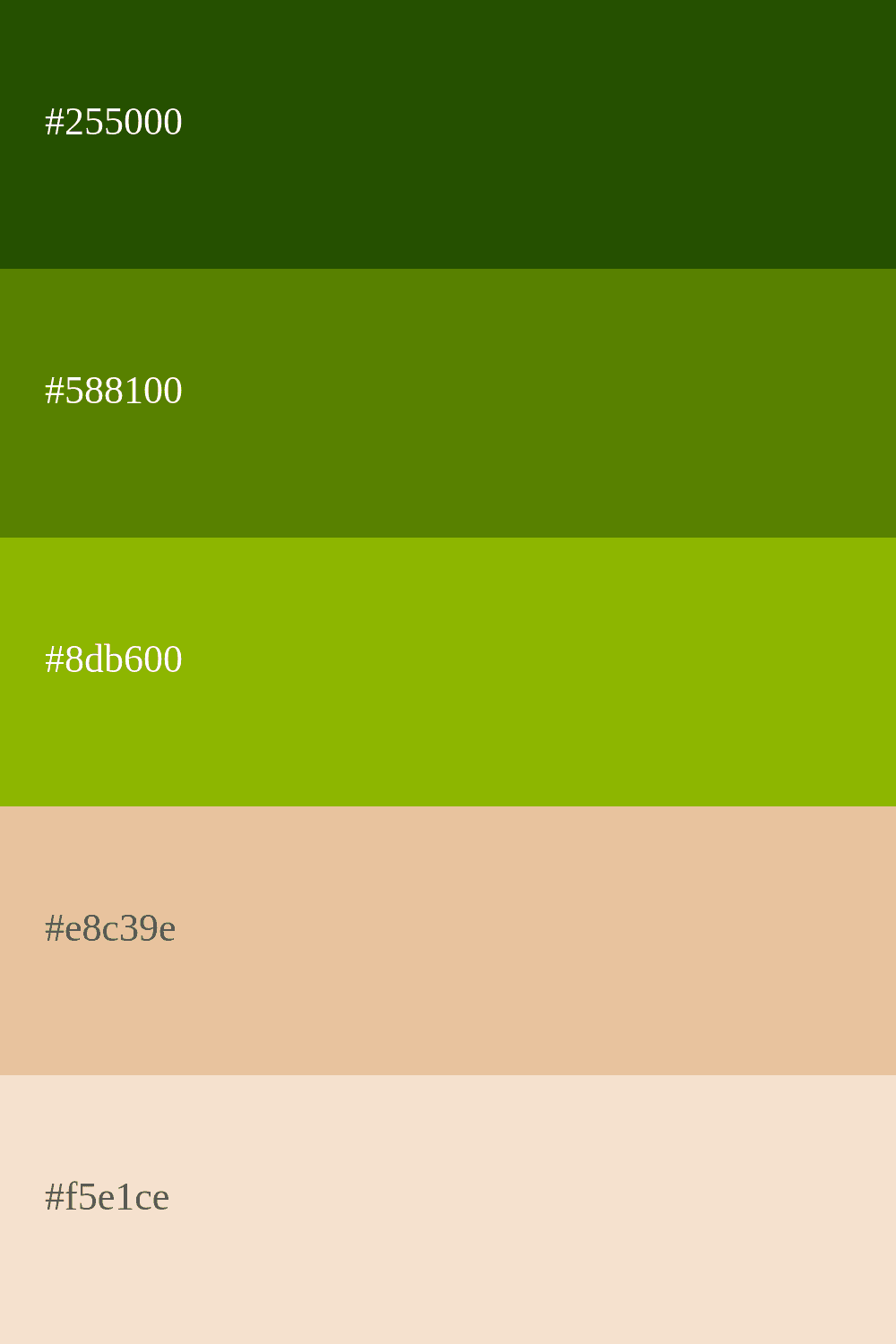 apple green and beige