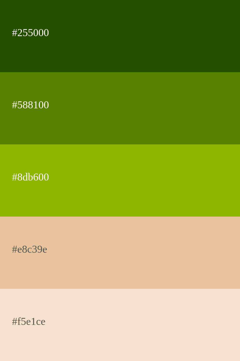 maçã verde e bege