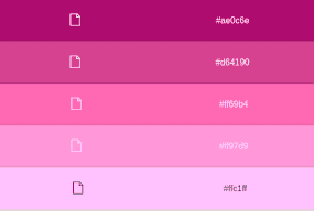 Monochromatic pink color