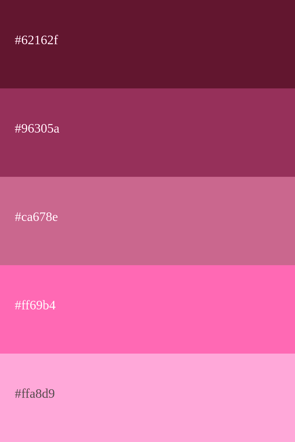 Bordeaux und Rosa