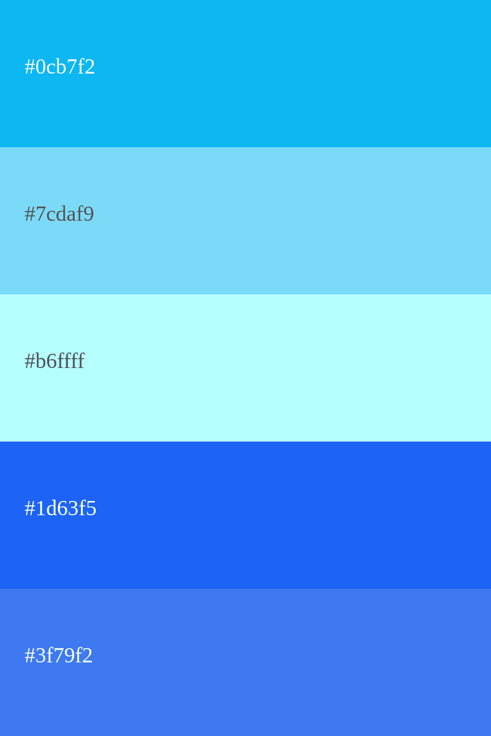 Himmelblaue und blaue Farbe
