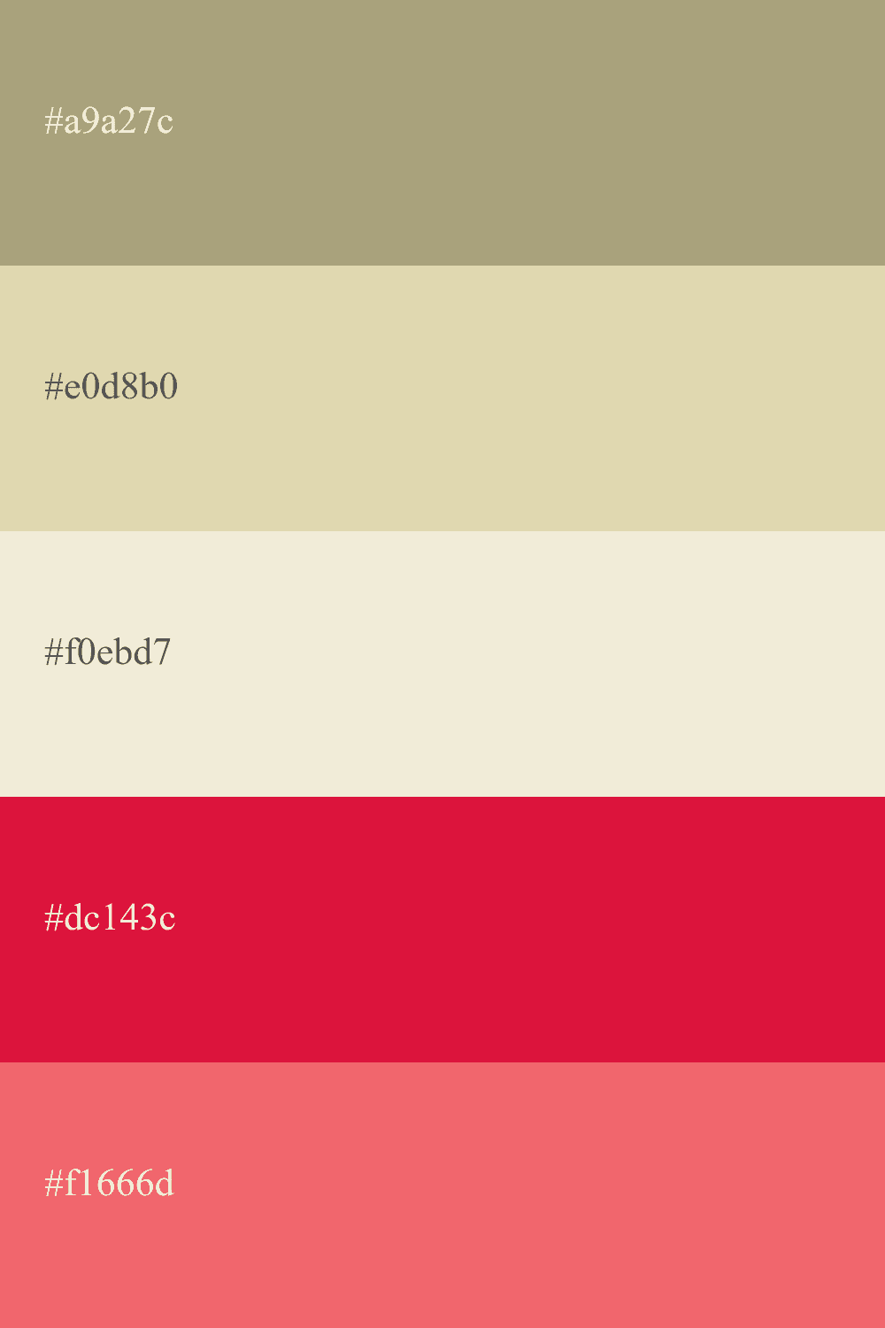 khaki and crimson