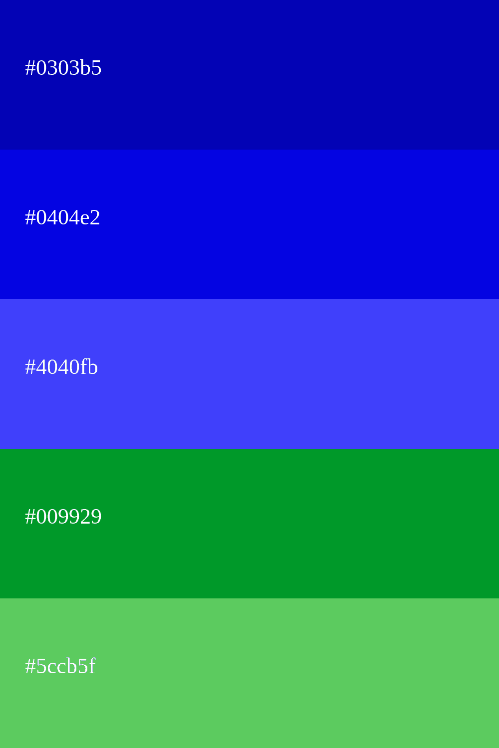 azul royal e verde