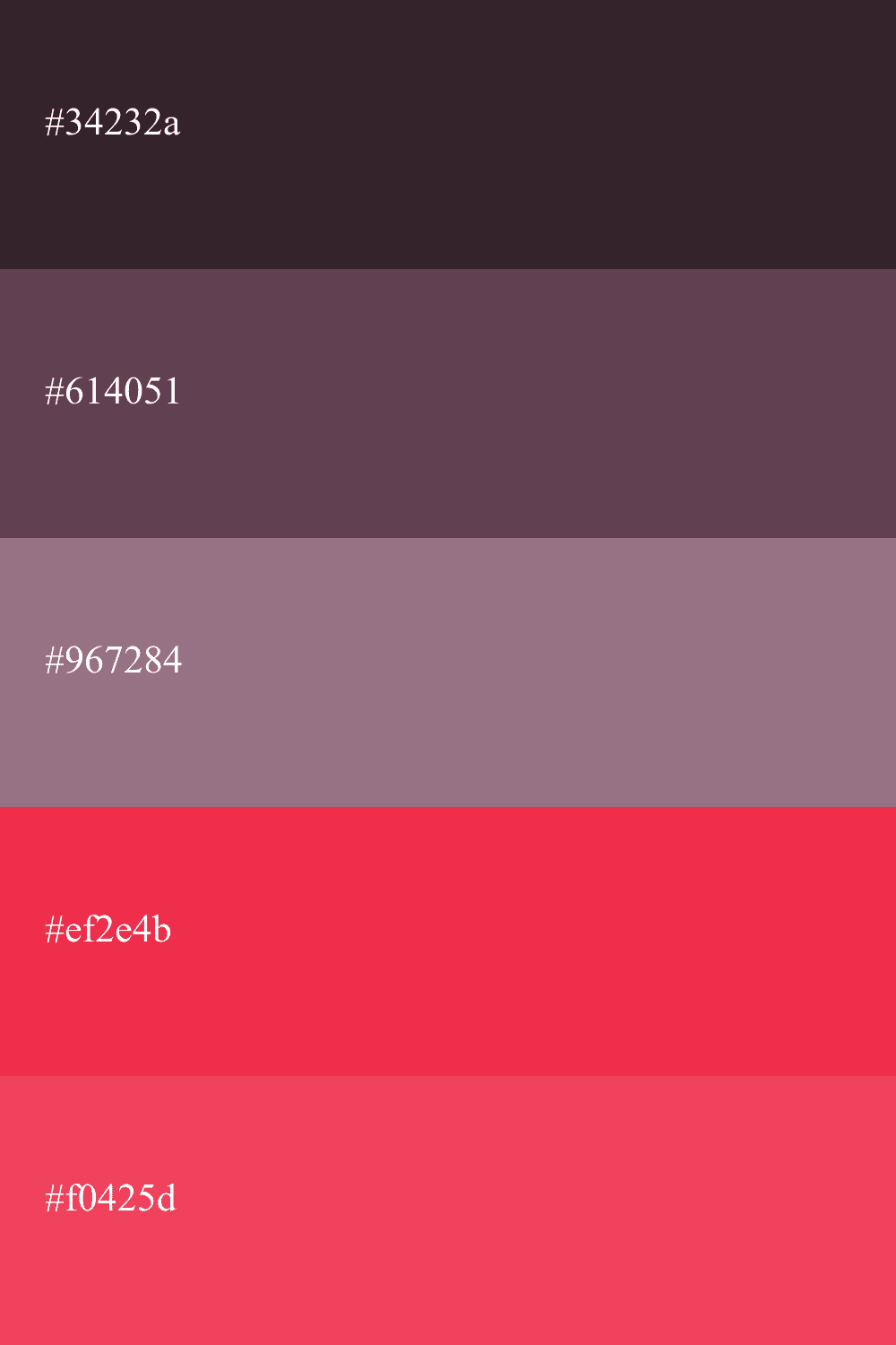 aubergine and red