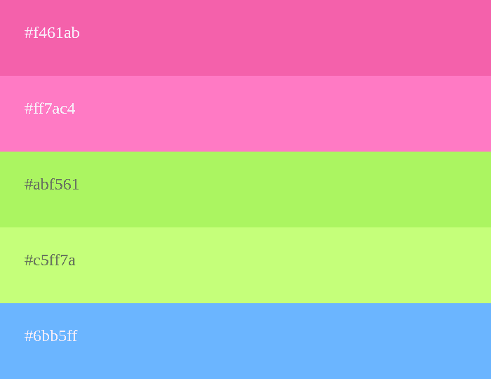 24 Shades of Pink Color Palette –