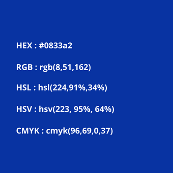 códigos del color azul real