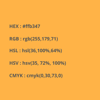 códigos del color orange pastel