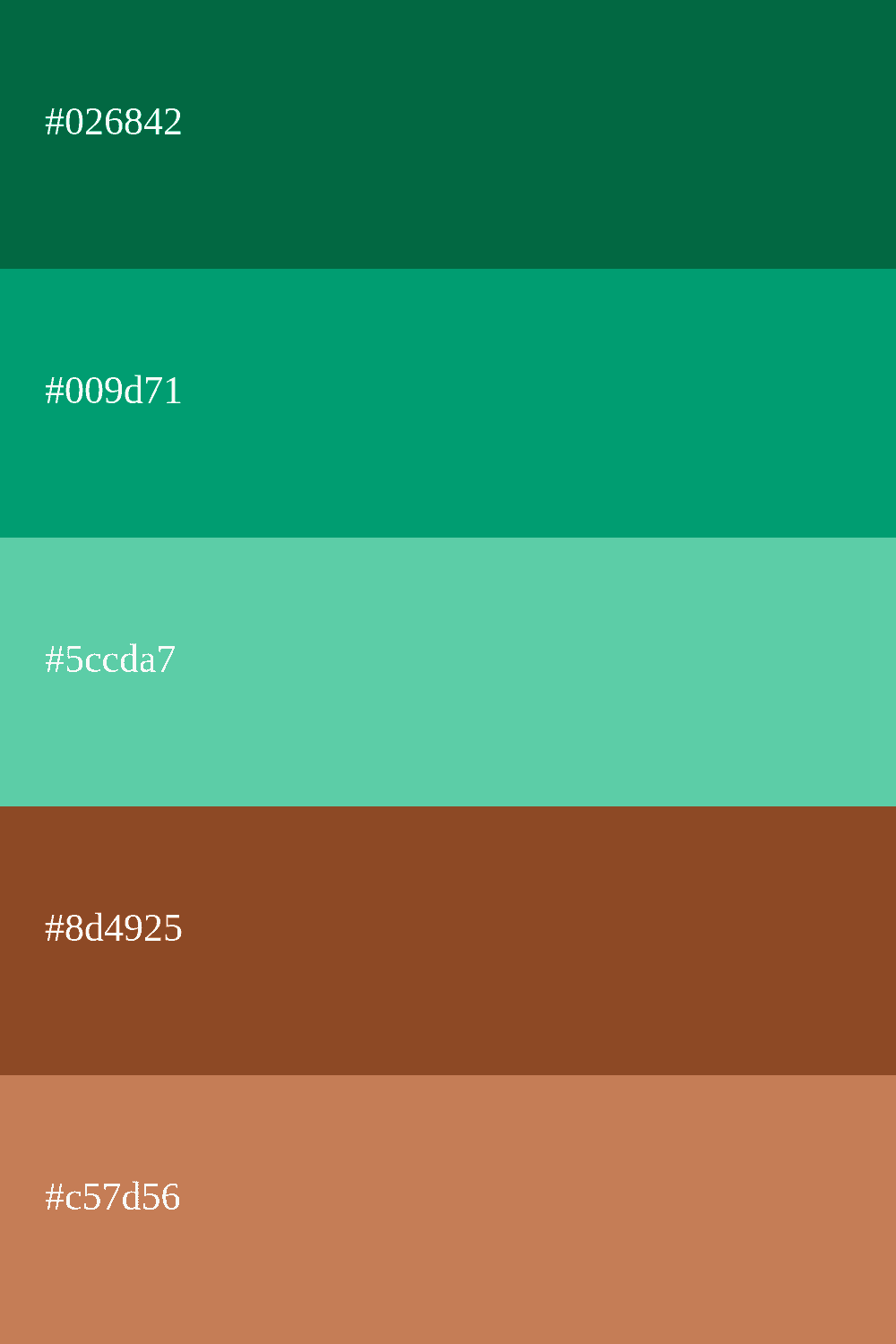 emerald and brown