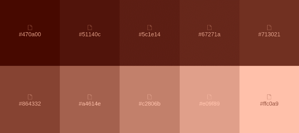 Chestnut Brown Color Palette
