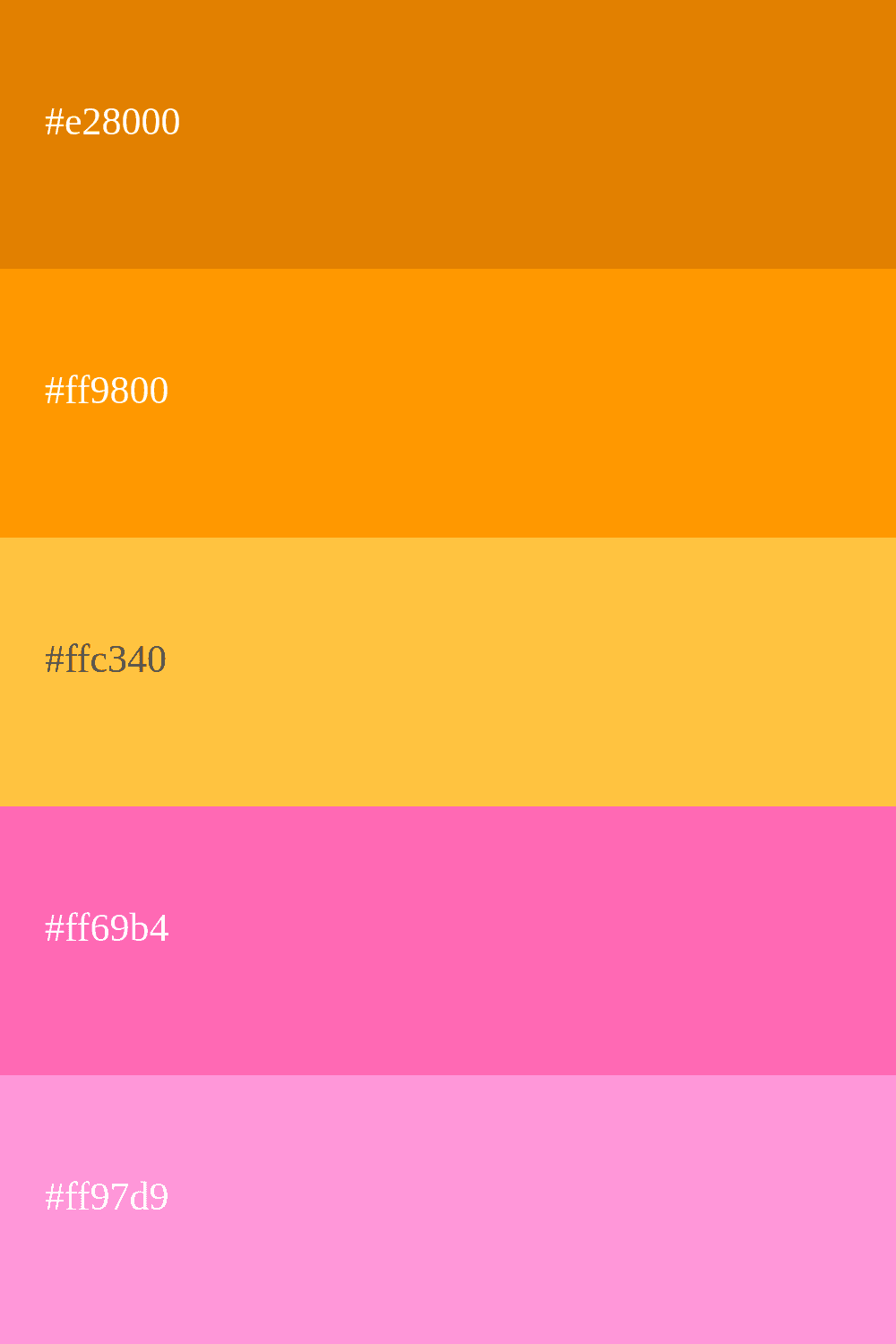 Palette de Couleurs Orange [Codes et Combinaisons]