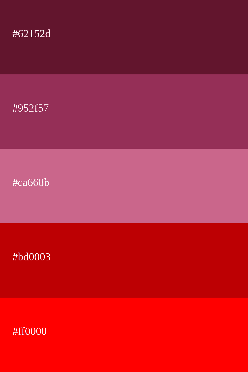 color guinda y rojo