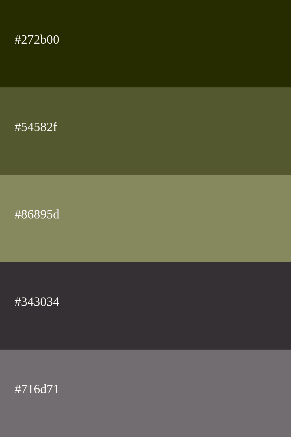 olive green and gray