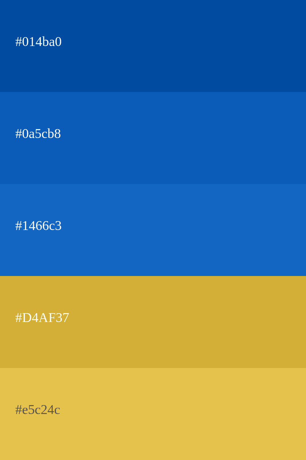 Elektrisch Blau und Gold