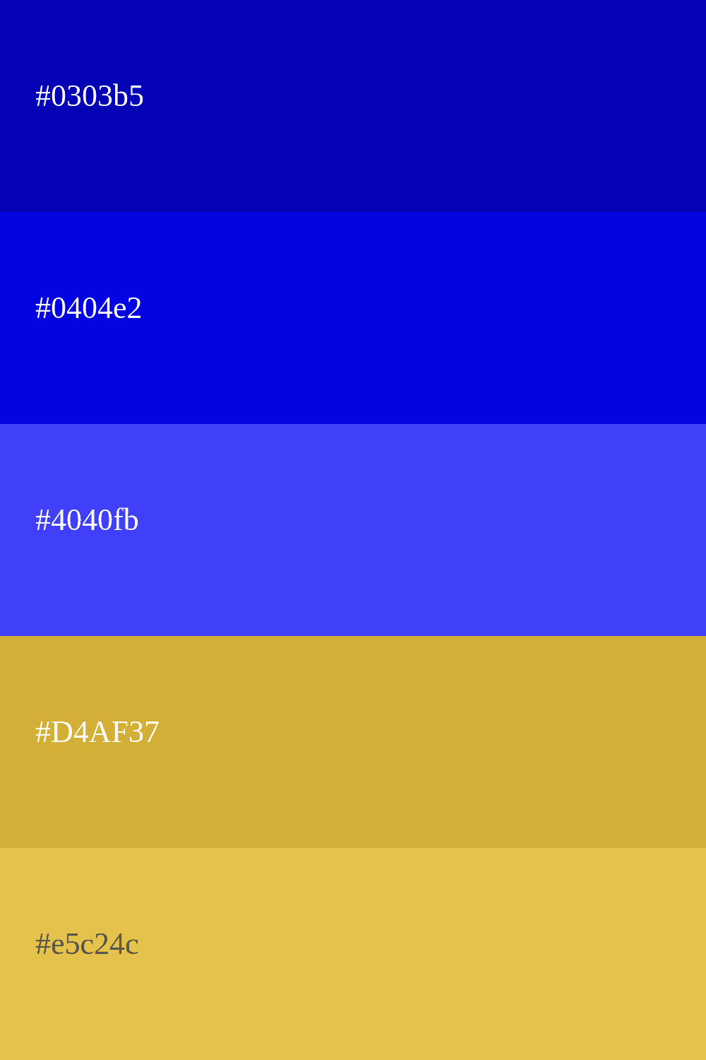 bleu roi et doré