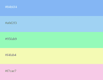 Pastel Color Palettes [Combinations and Coulor Codes]