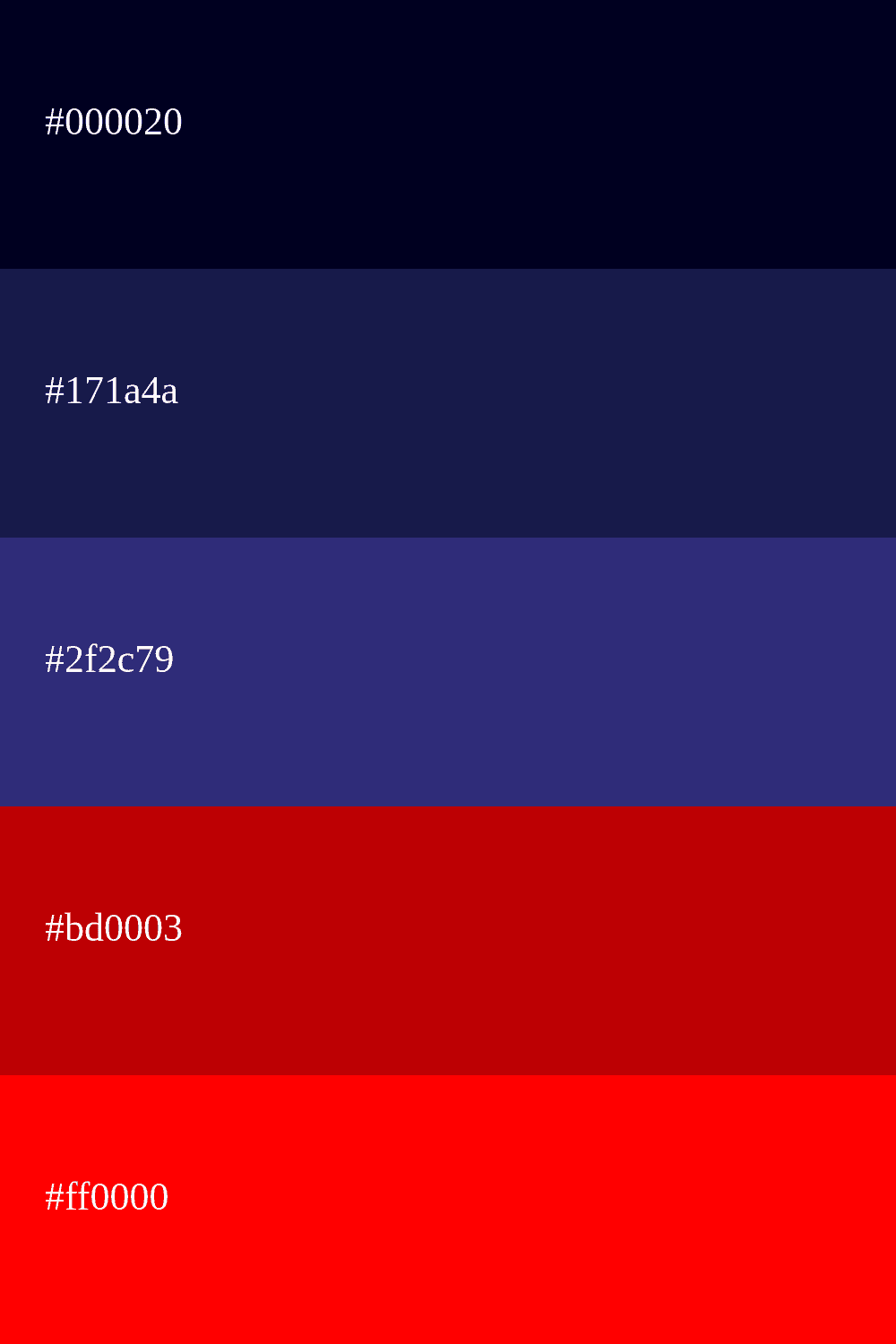 navy blue and red