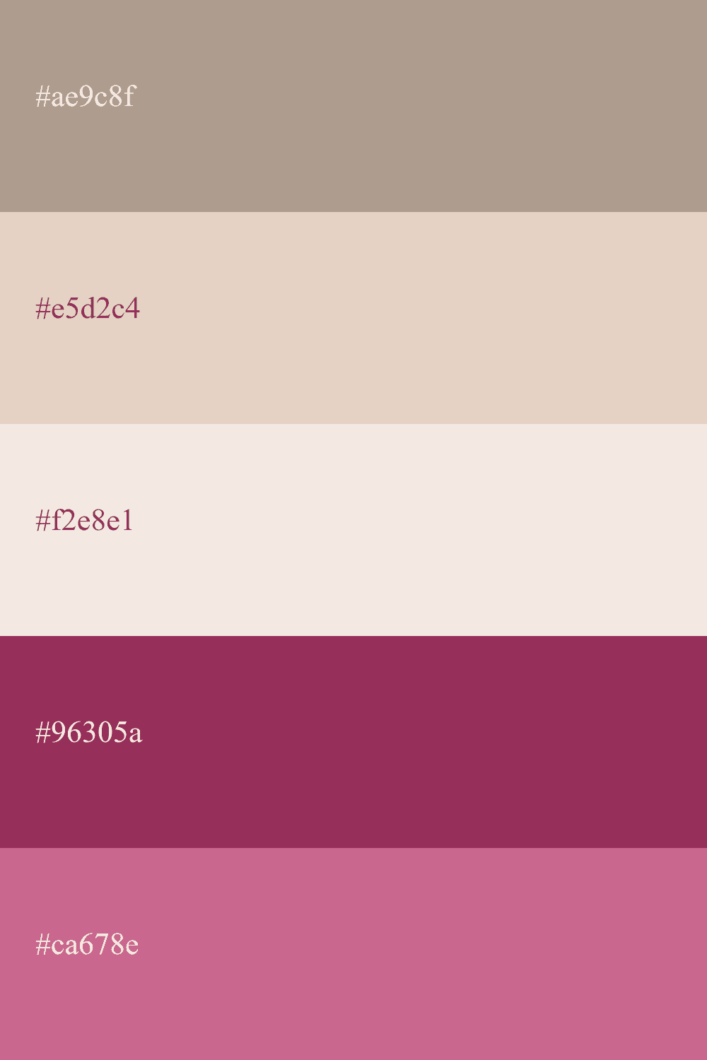 nude and Bordeaux color