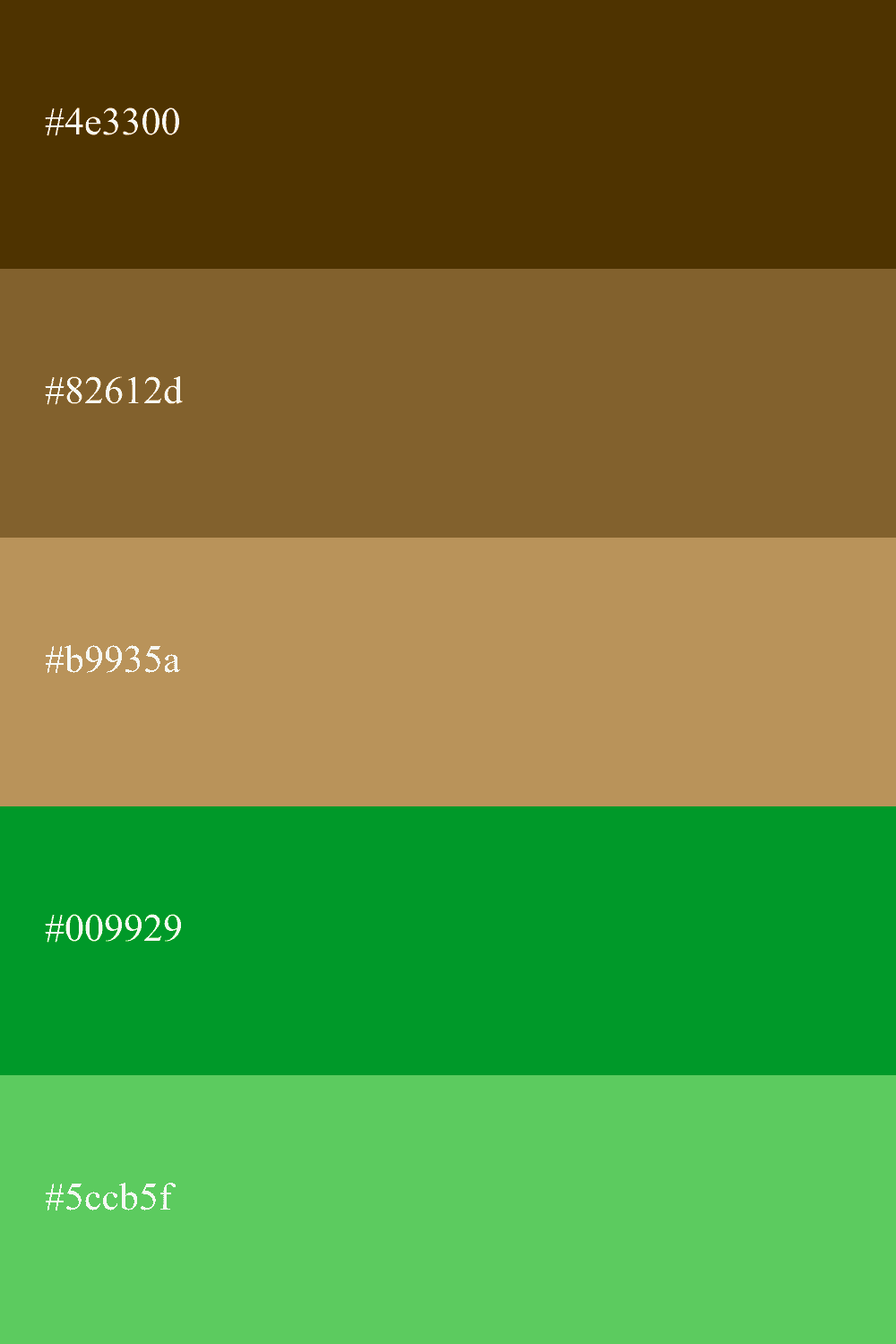 cor ocre e verde