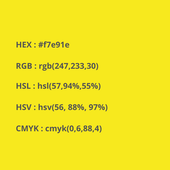 Html Codes For The Color Canary Yellow Schemes ⇨【rgb,hsl,hex】