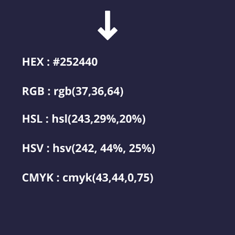 códigos del color azul marinho