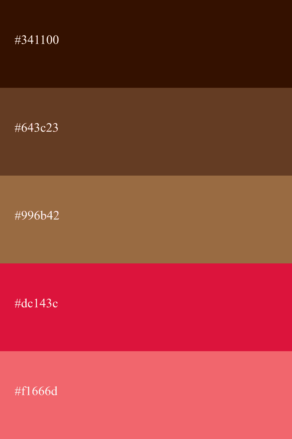 Taupe und Karmesinrot
