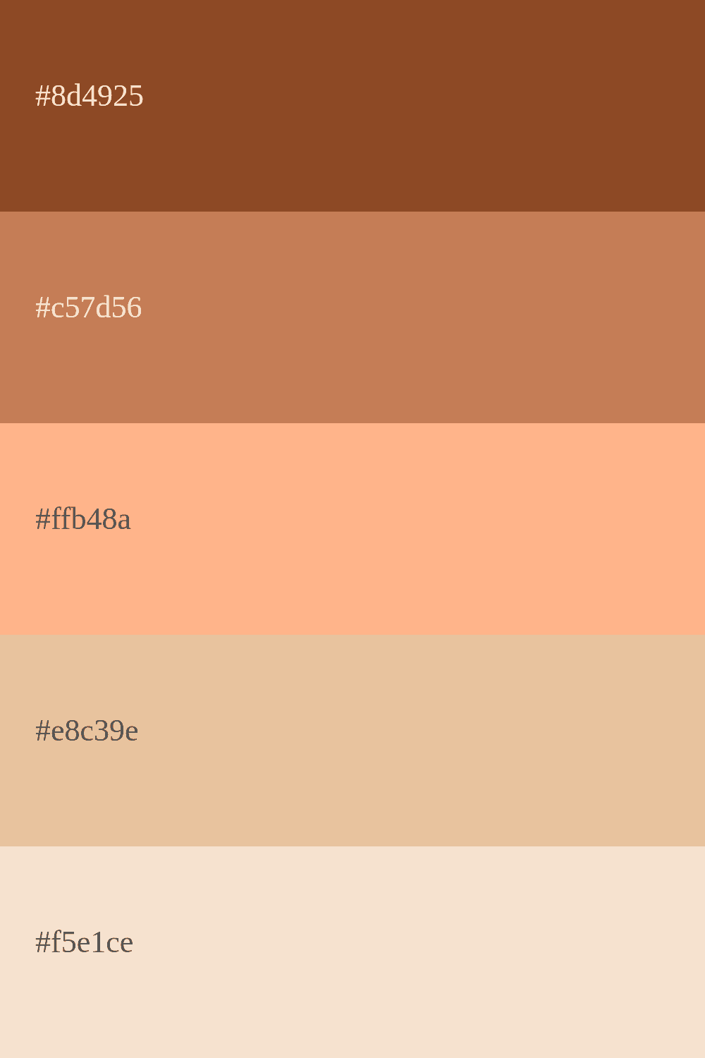 Brown and beige color palette