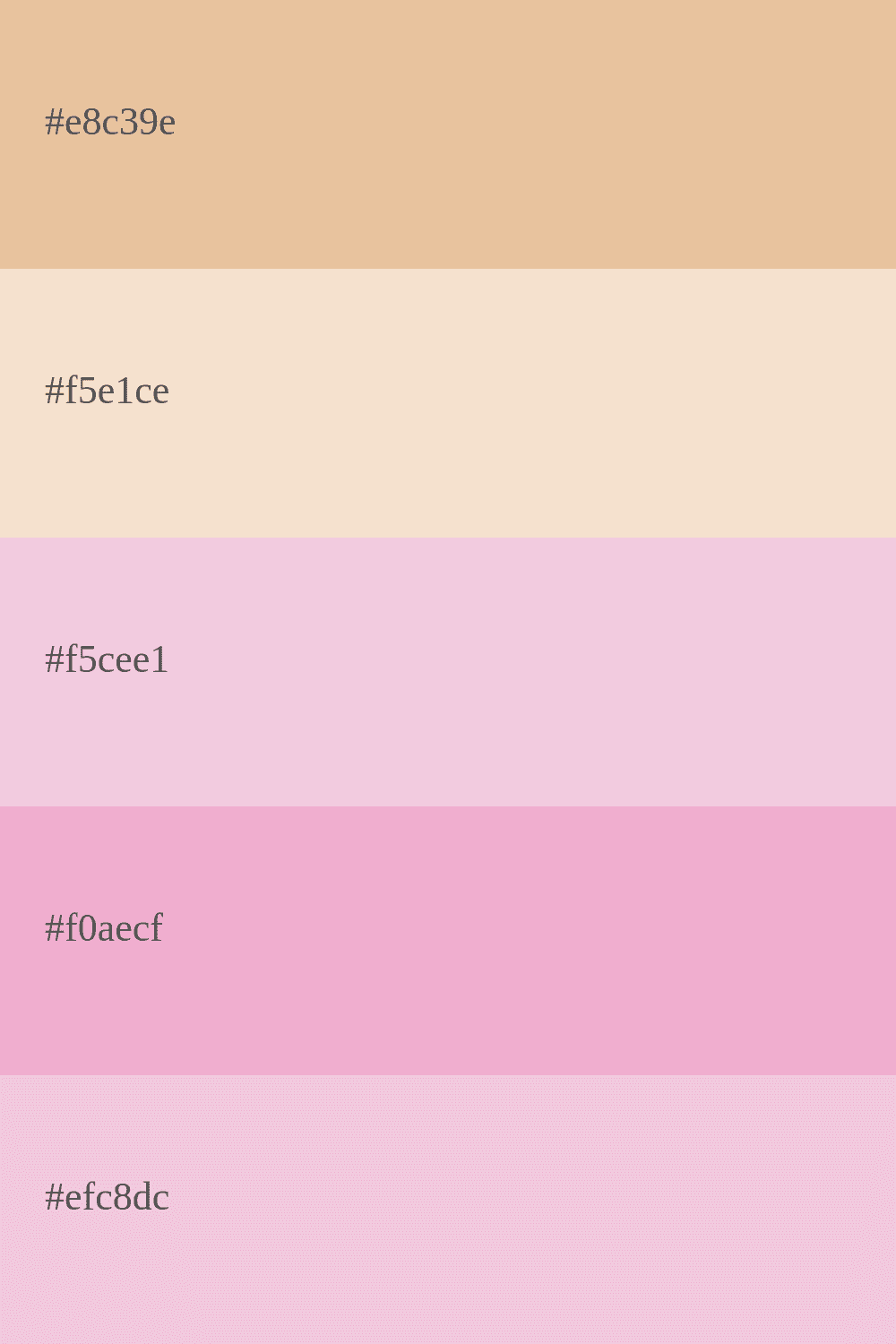 cores retrô creme e rosa pálido