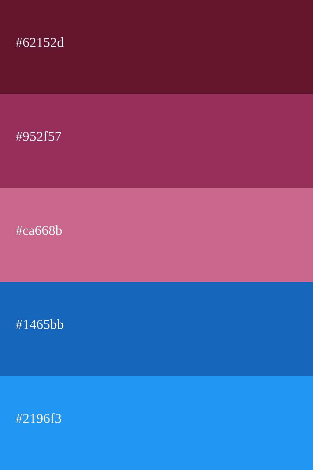 Kirschrot und blaue Farbe