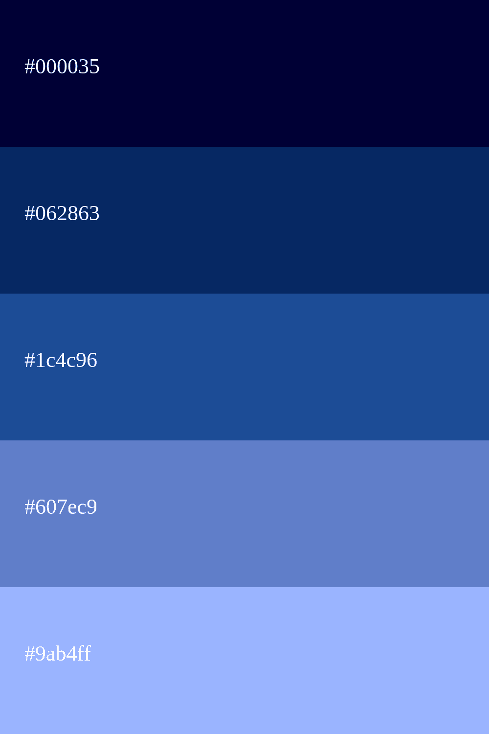 Indigofarbpalette