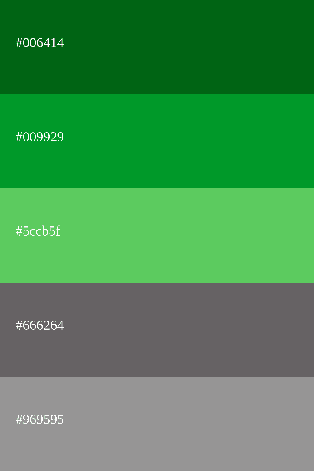 cor verde e cinza