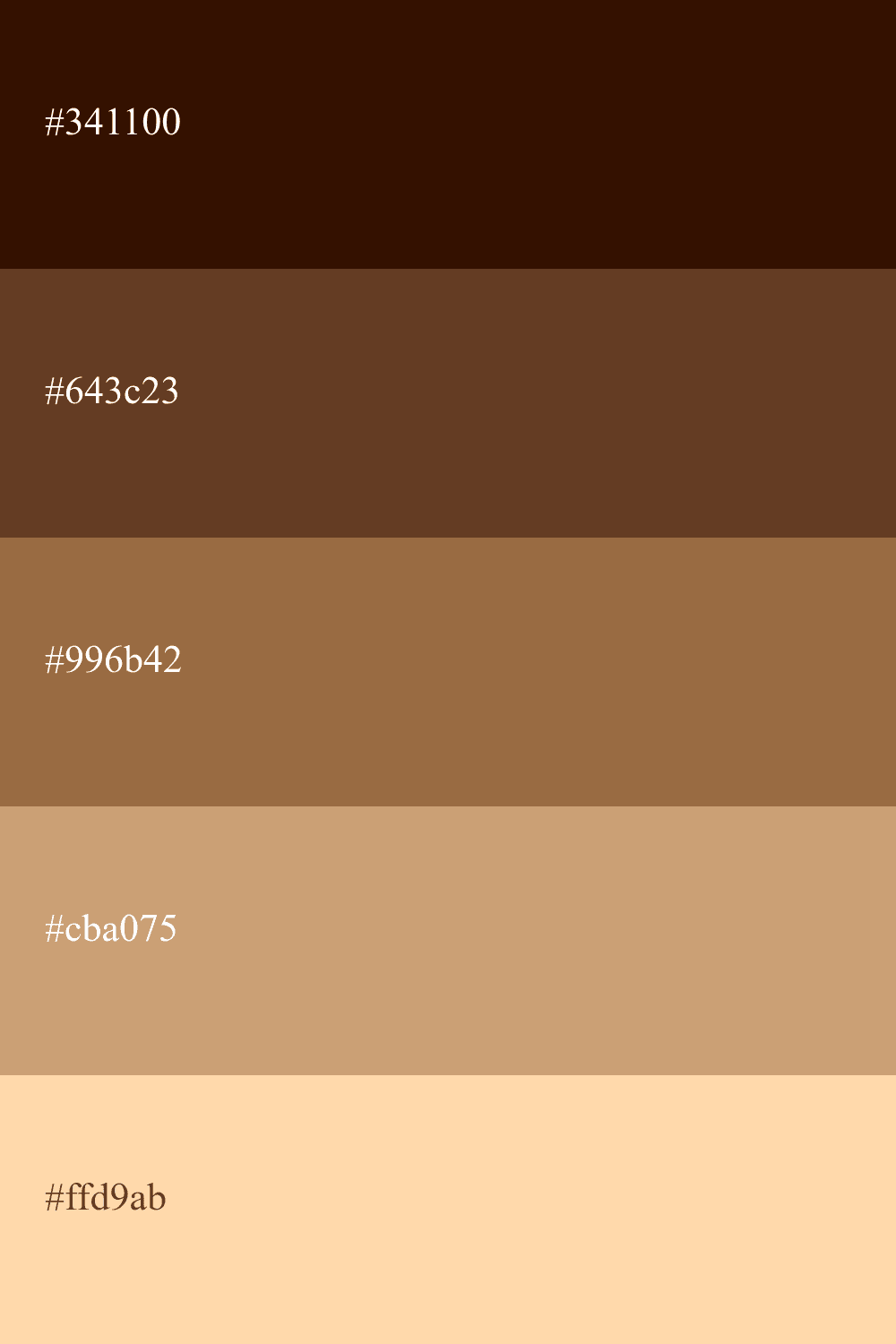 monochrome Taupe Palette