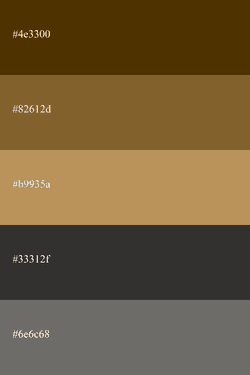 Paleta de color Ocre | códigos + combinaciones