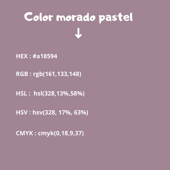 códigos del color morado pastel