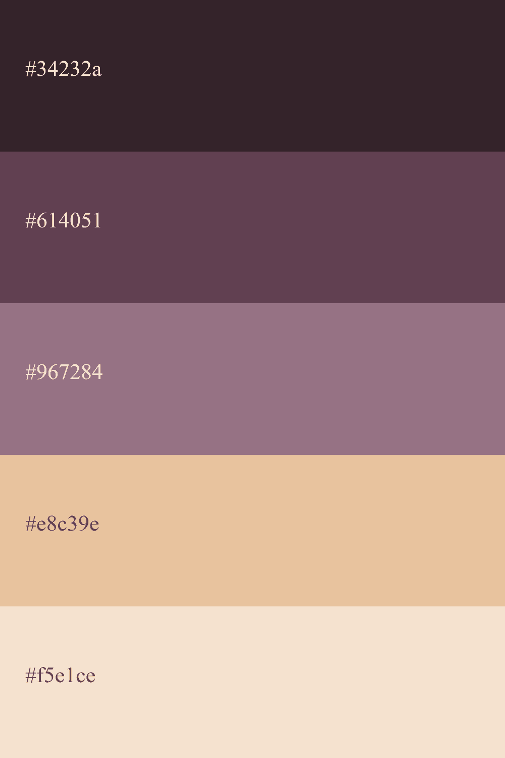 aubergine and beige