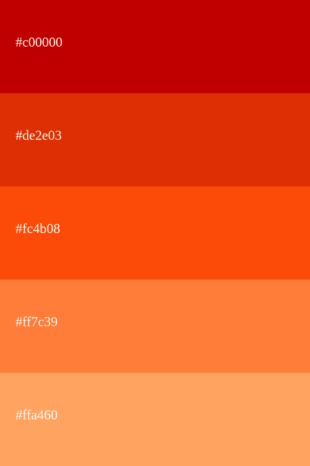 Palette de Couleurs Orange [Codes et Combinaisons]